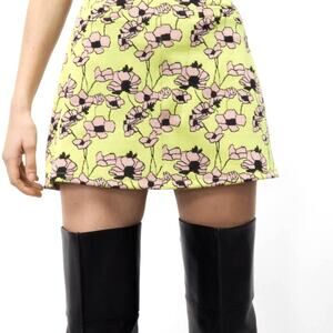 ZARA Jacquard Mini Skirt Size Large NWT